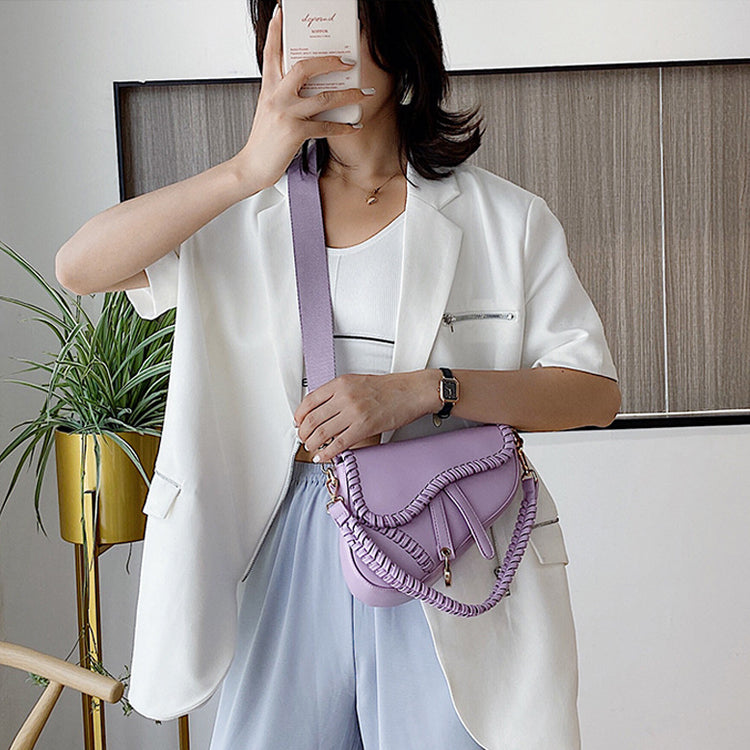 2020 summer new women's bag Europe and America retro saddle bag lace underarm single shoulder bag