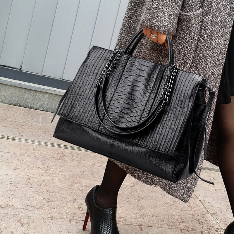 2020 new fashion casual women's bag Korean version of single shoulder bag, versatile personality portable large capacity tote bag